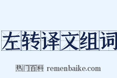 左转译文组词是什么意思的图片